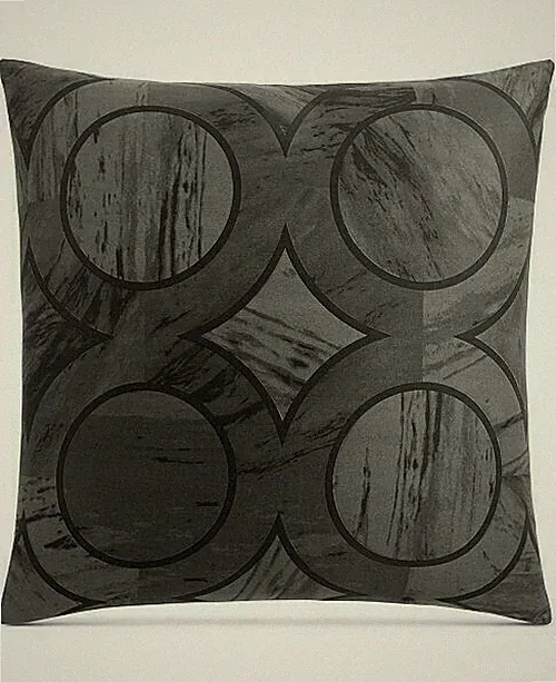 Hotel Collection Marble Geo Quilted 100% Pima Cotton Pillow Sham PAIR - EURO