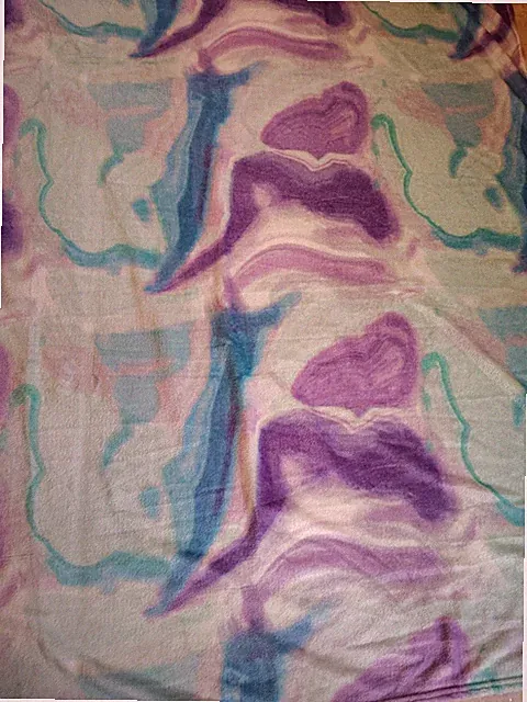 Marble Swirl Soft Touch Light Weight Travel Throw Blanket 50" x 60"