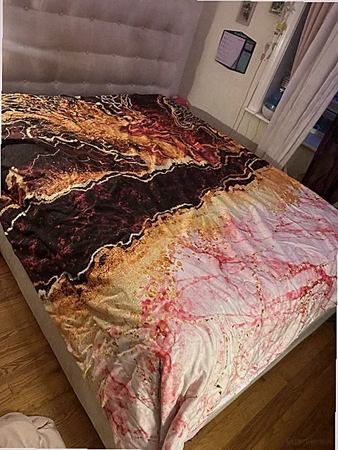 queen size marble blanket