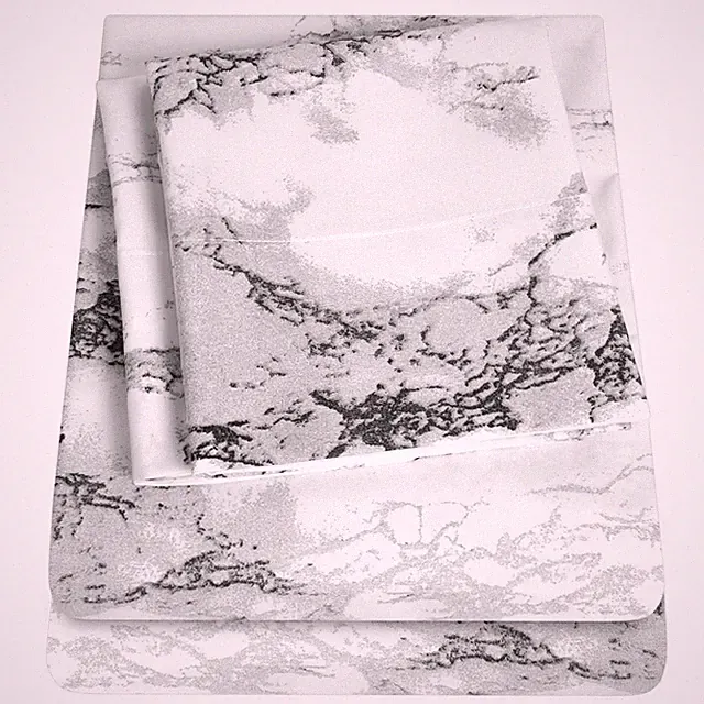 Sweet Home Collection Luxury Marble Print Sheet Set