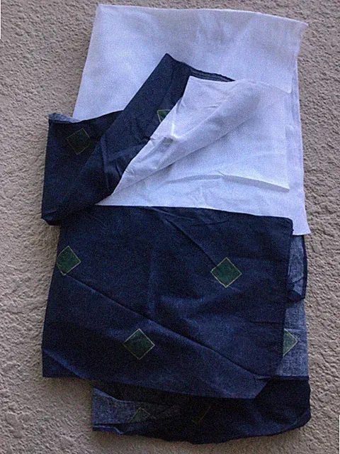 Vtg King SPRINGS Bedskirt 90s Faux Marble Blue Green Gold Geometric Pleated RARE